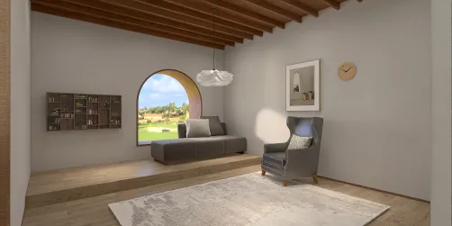 A little house in a little village 