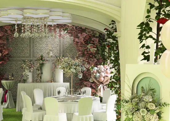 # Wedding reception  Renderização de Design