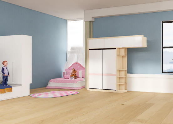 The Twins Room
 Design Rendering