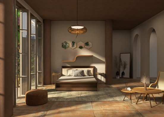 Cozy brown room 🍂 Design Rendering