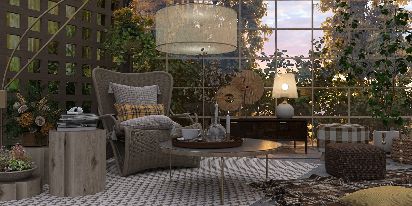 Grid Windows Square Patterns