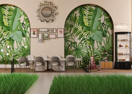 green escape cafe and bakery !  Design Rendering