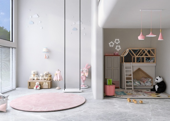 A little girl room Design Rendering