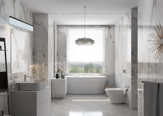 modern bathroom 🤍 Design Rendering