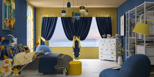 Blues and Yellows. 