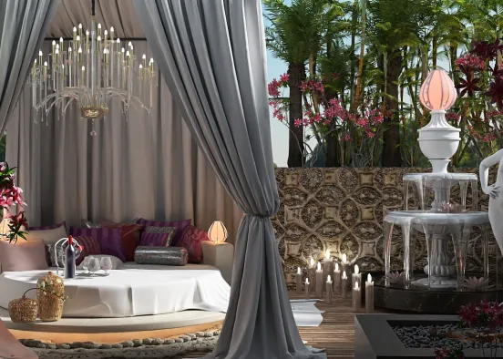 # Cleopatra's Quiet Corner 🌴🪷 Renderização de Design