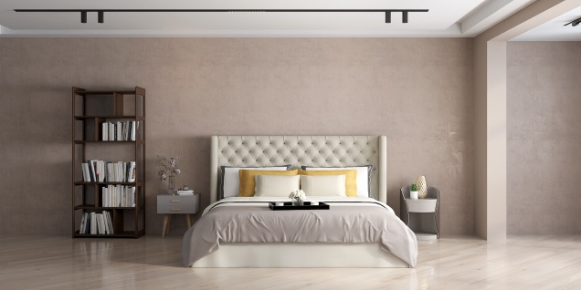 Современная спальная комната в стиле минимализм