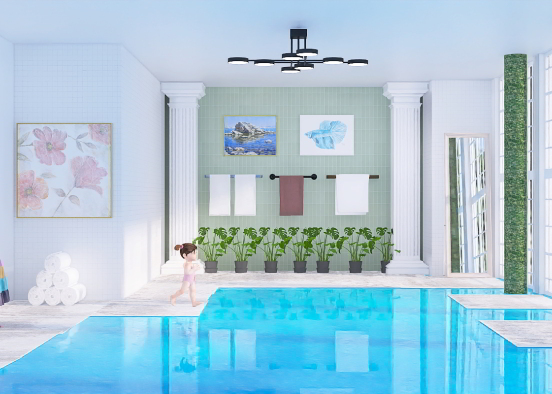 Have a splash! Indoor pool Design Rendering