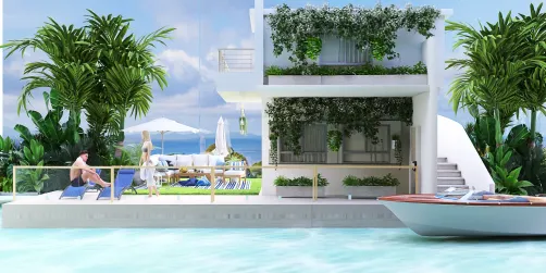 casa flotante en Panamá 💦🌍