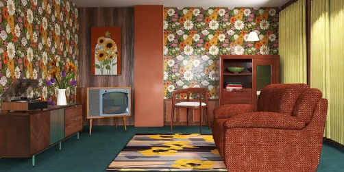 1960s living room 📺 