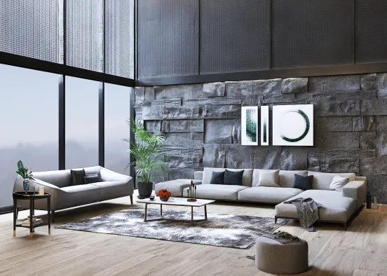 Winter living room 🌨️❄️ Design Rendering