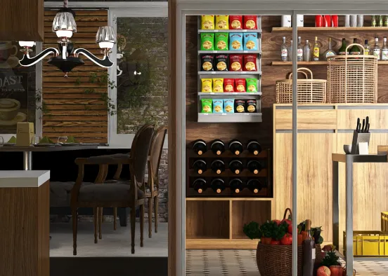 Cousy pantry Design Rendering