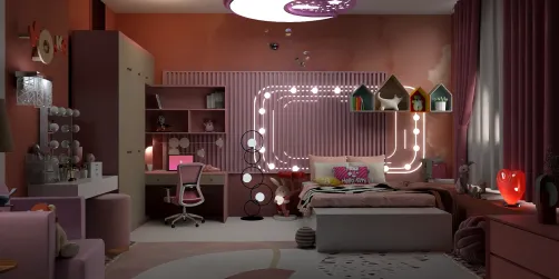 Pink bedroom 