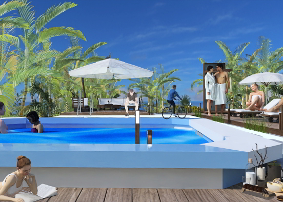 Poolside Fun Design Rendering