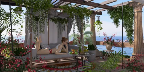 Rooftop Garden🌿🌷🌴