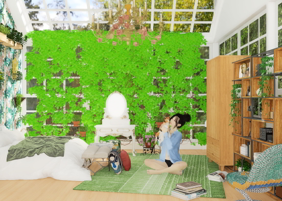 organic green room  Design Rendering