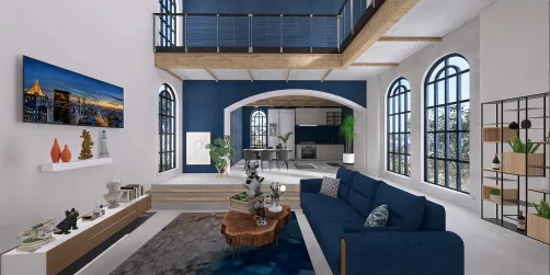 Mini loft without bedroom and bathroom