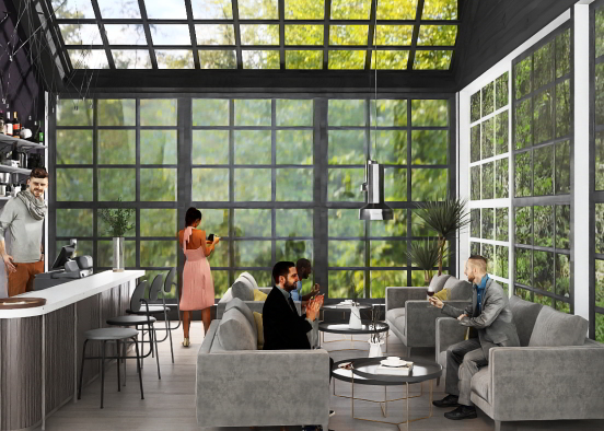 Cafe View Design Rendering