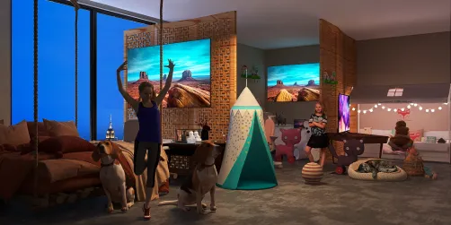 3 girls room 