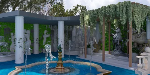 Roman inspired modern pool retreat 