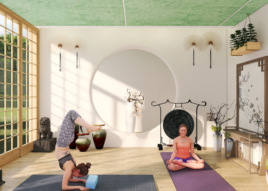 yoga room Design Rendering