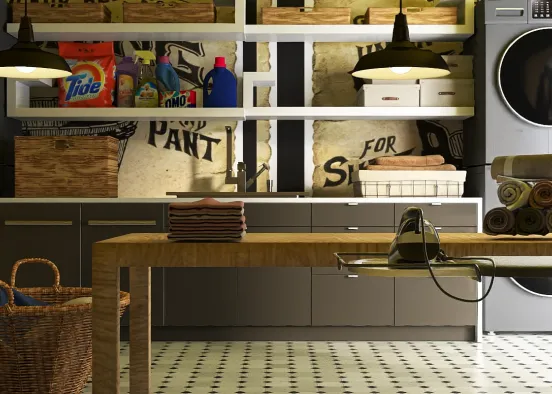 # The Laundry Room  Визуализация дизайна