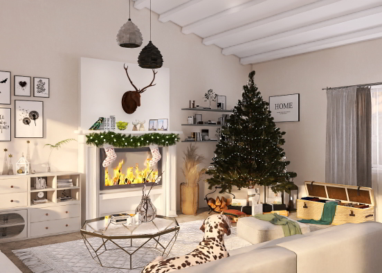 A cosy Christmas Design Rendering