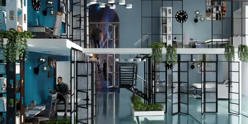 work stations/pods for workers who work
 longhours