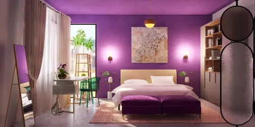 Purple dream bedroom