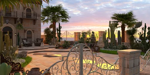 Sunset Serenade Courtyard
