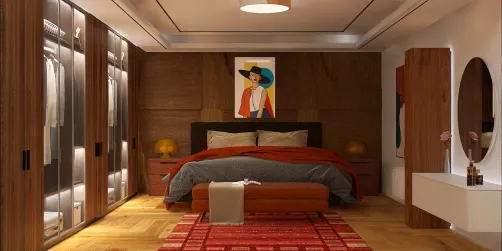 Small and Cozy Bauhaus Bedroom...