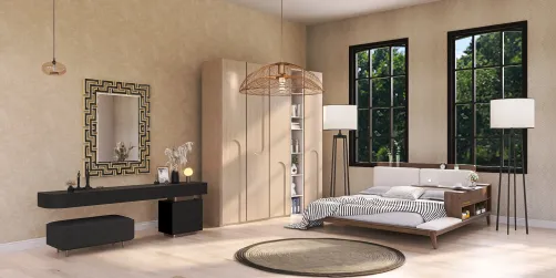 w sypialni z luksusem