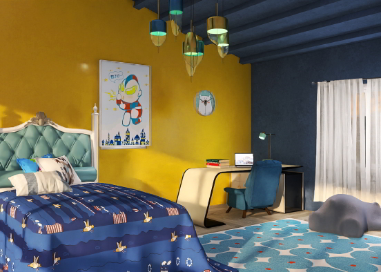 une chambre pour garçons 💙 Design Rendering