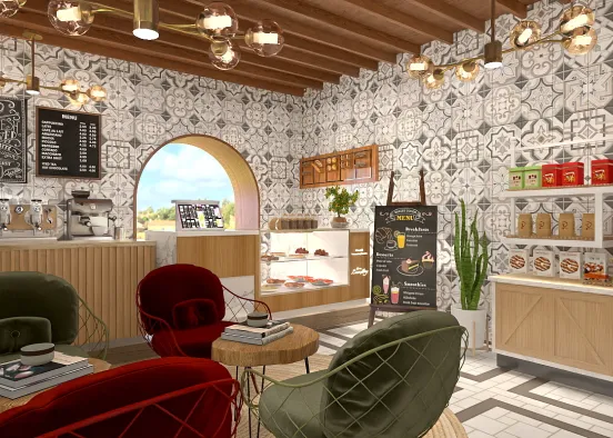 Mosaic Café Design Rendering