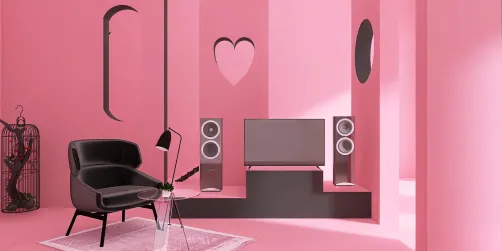 BLACK AND PINK ROOM 