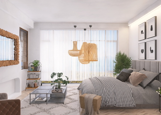 Contemporary Bedroom Design Rendering