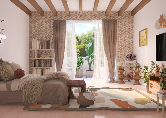 A blossoming room Design Rendering