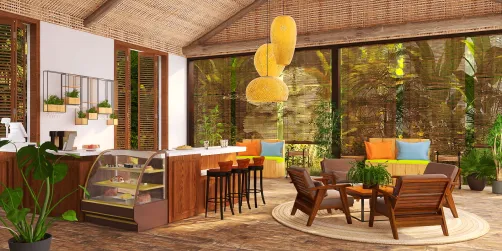 Uma lanchonete tropical?