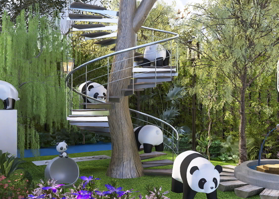 I love panda 🐼  Design Rendering
