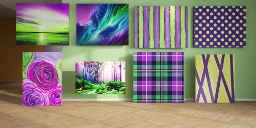 New Green & Purple Murals Sharing