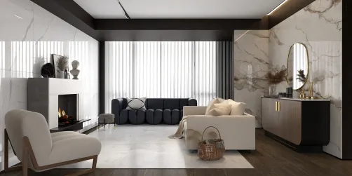 marble living room ♧