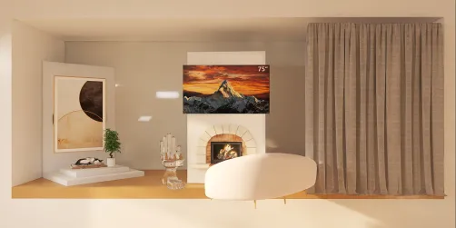 Asymmetrical Living room