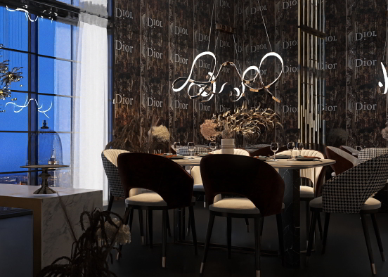 Luxury restaurant 🫶 Design Rendering