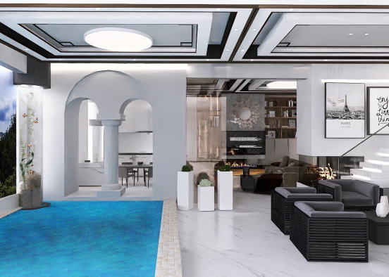 pool house  Design Rendering