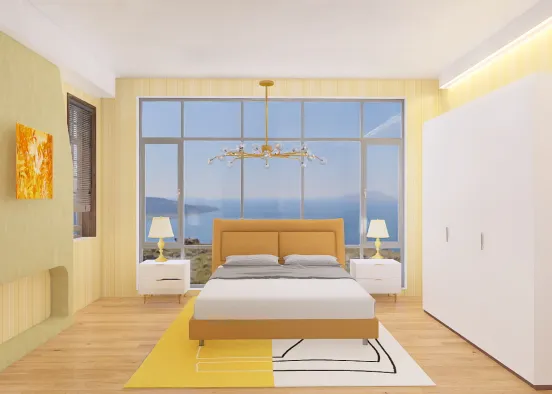yellow bedroom 💛💛💛 Design Rendering