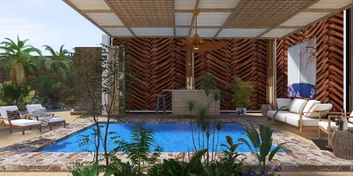 outdoor pool room