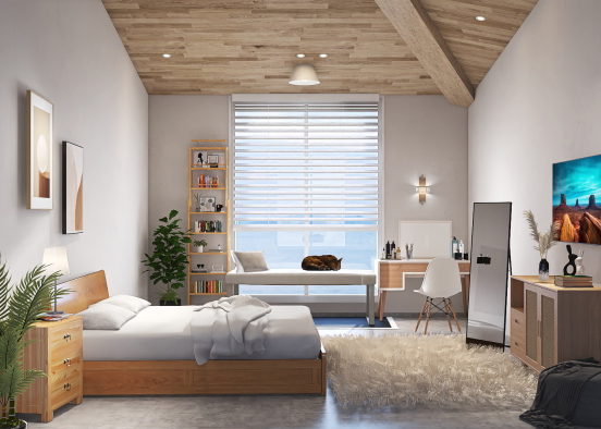 bedroom 🤍🪵 Design Rendering