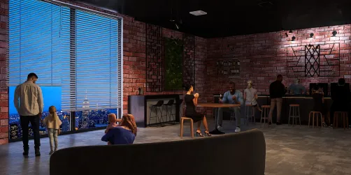 A cozy and familiar audience. Total relaxation.