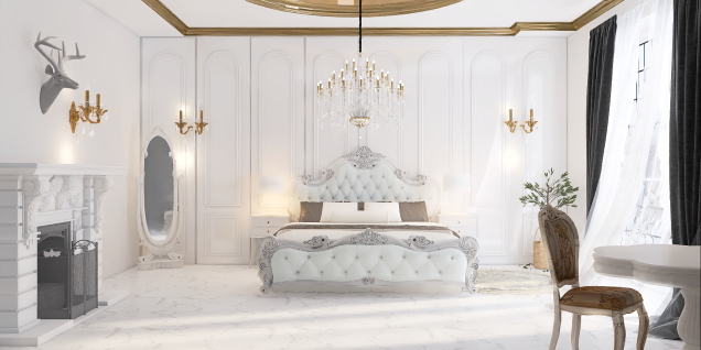Bedroom baroque style 