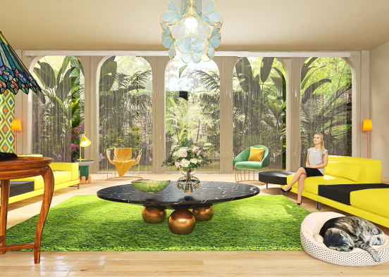 green and yellow touch Design Rendering